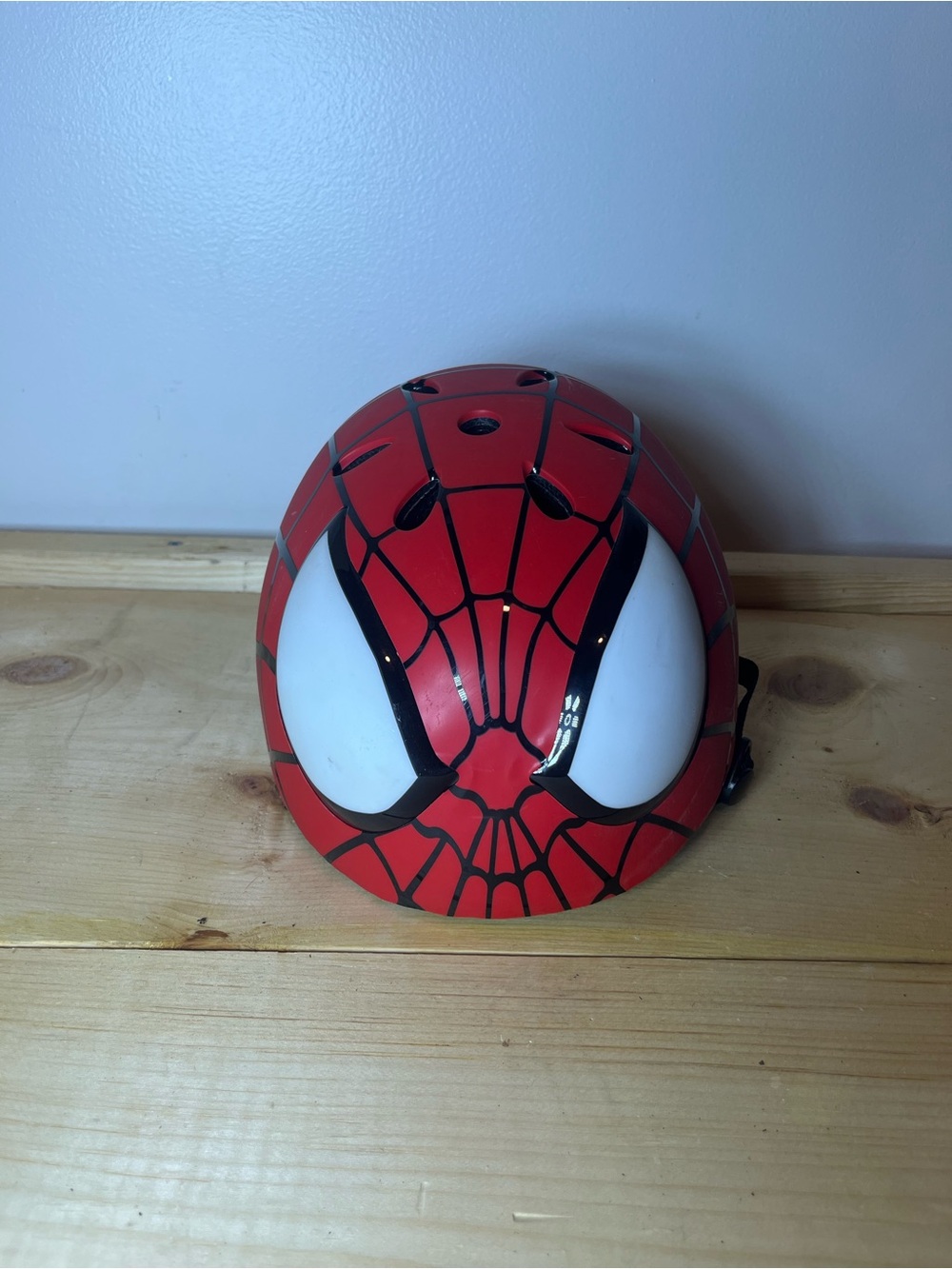 Marvel Red and Black Kids Helmet with Web Accent SMALL